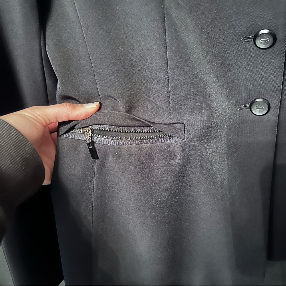 Tahari Levine Snap Front Basic Blazer Jacket Char… - image 4